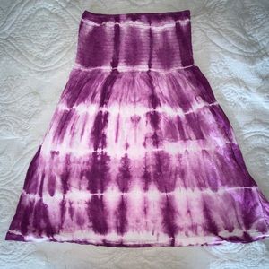 Tie dye purple dress